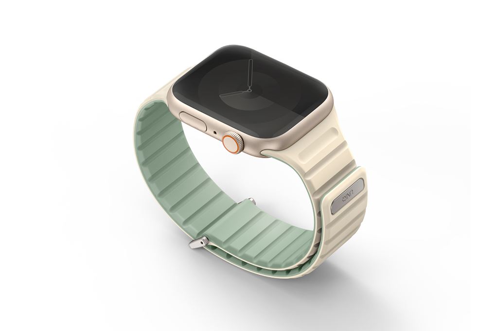 Dây silicone Apple Watch Revix Evo Reversible Magnetic mặt 41/40/38mm UNIQ Màu Xanh lá