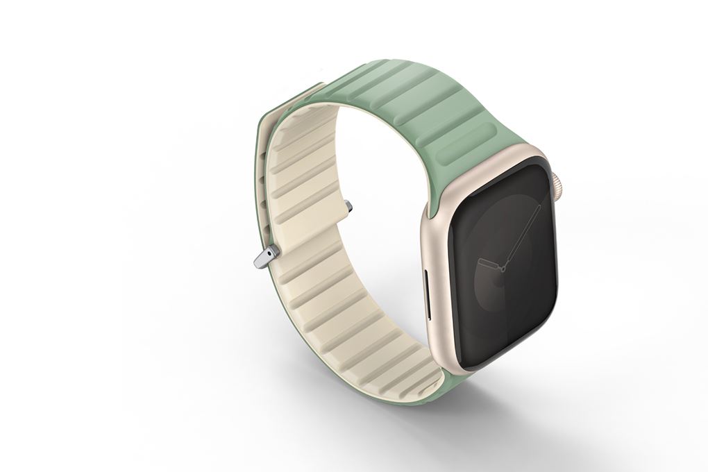 Dây silicone Apple Watch Revix Evo Reversible Magnetic mặt 41/40/38mm UNIQ Màu Xanh lá