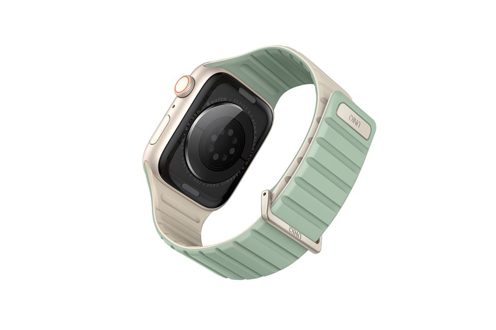 Dây silicone Apple Watch Revix Evo Reversible Magnetic mặt 41/40/38mm UNIQ Màu Xanh lá