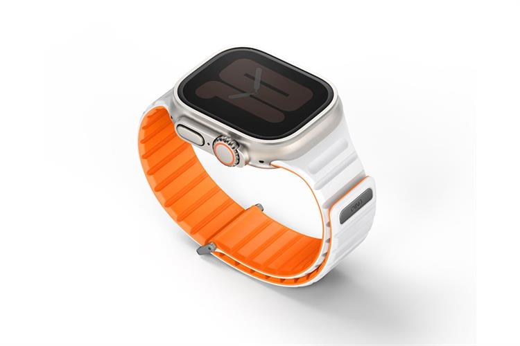 Dây silicone Apple Watch Revix Evo Reversible Magnetic mặt 49/45/44/42mm UNIQ Màu Cam