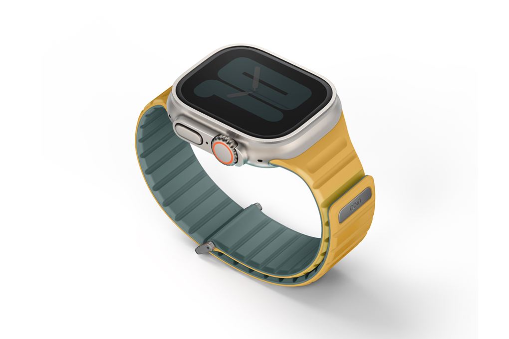 Dây silicone Apple Watch Revix Evo Reversible Magnetic mặt 49/45/44/42mm UNIQ Màu Vàng