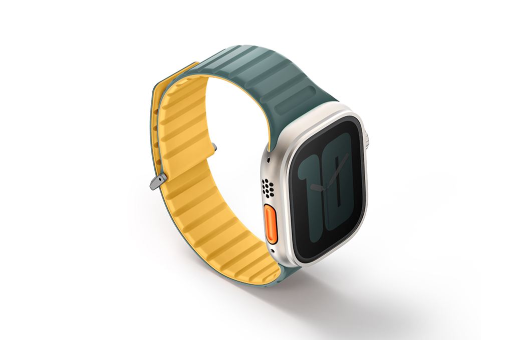 Dây silicone Apple Watch Revix Evo Reversible Magnetic mặt 49/45/44/42mm UNIQ Màu Vàng