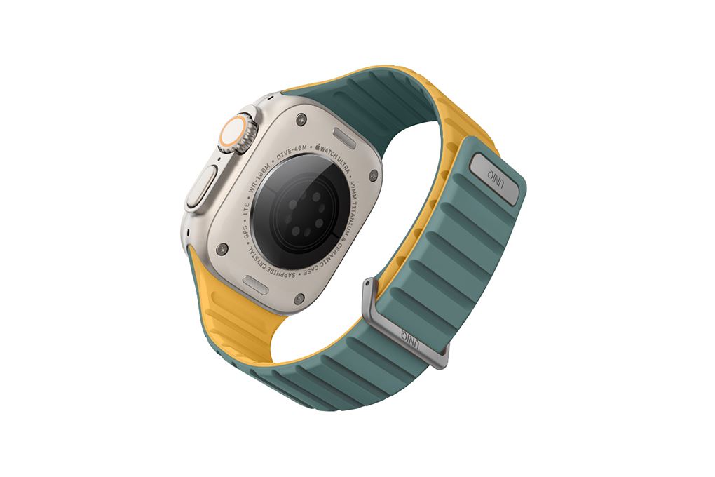 Dây silicone Apple Watch Revix Evo Reversible Magnetic mặt 49/45/44/42mm UNIQ Màu Vàng