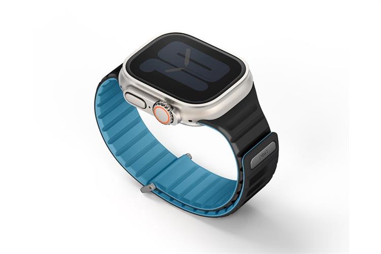 Dây silicone Apple Watch Revix Evo Reversible Magnetic mặt 49/45/44/42mm UNIQ Màu Xanh Dương