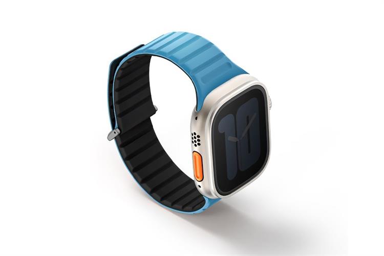 Dây silicone Apple Watch Revix Evo Reversible Magnetic mặt 49/45/44/42mm UNIQ Màu Xanh Dương