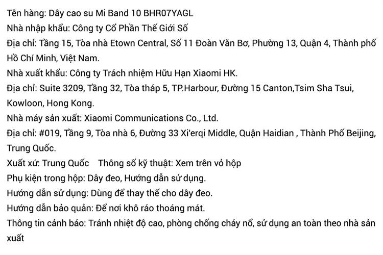 Dây cao su Mi Band 8/9/10 BHR07YAGL Màu Trắng ngà/Hồng nhạt/Xanh nhạt