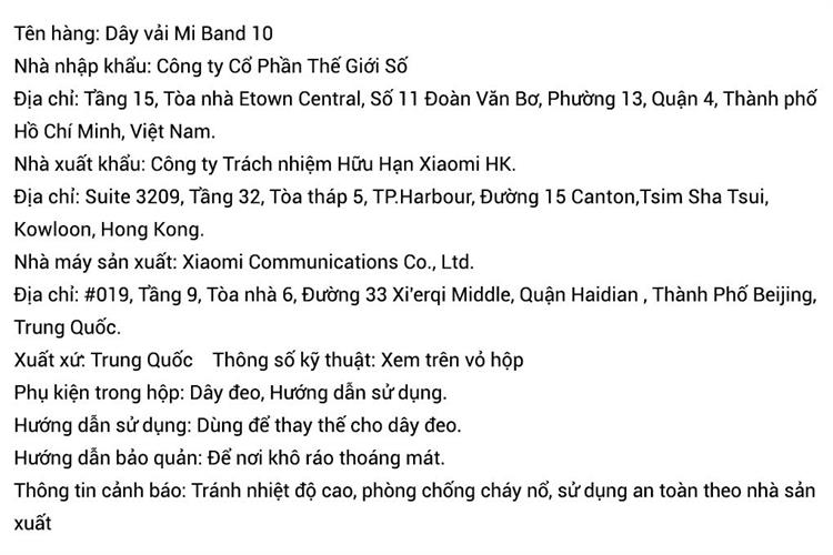 Dây vải Mi Band 8/9/10 Màu Đen