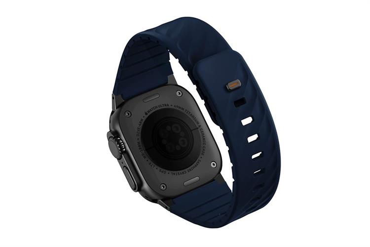 Dây Silicone Apple Watch FLUO mặt 49-40mm UNIQ Màu Xanh Dương
