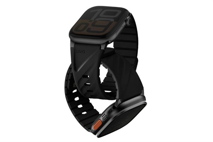 Dây Silicone Apple Watch FLUO mặt 49-40mm UNIQ Màu Đen