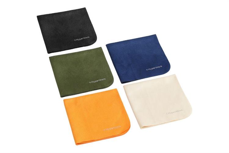 Bộ 5 khăn lau HyperWork Microfiber Màu Đen