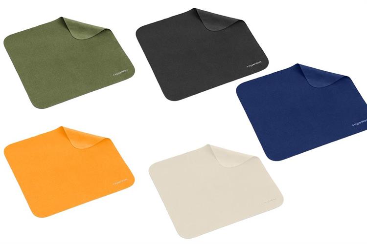 Bộ 5 khăn lau HyperWork Microfiber Màu Đen