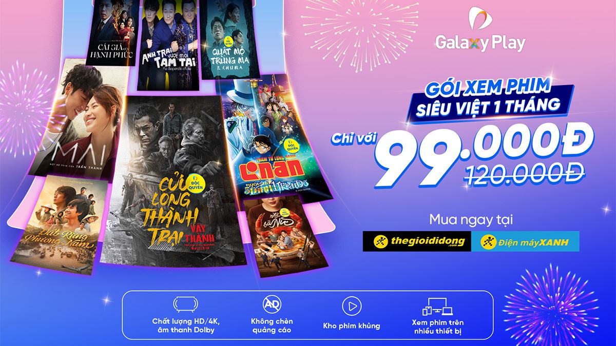 Galaxy Play Siêu việt 01 tháng chính hãng