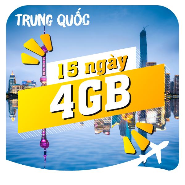 eSIM du lịch Bluecom China 4GB/15 Ngày
