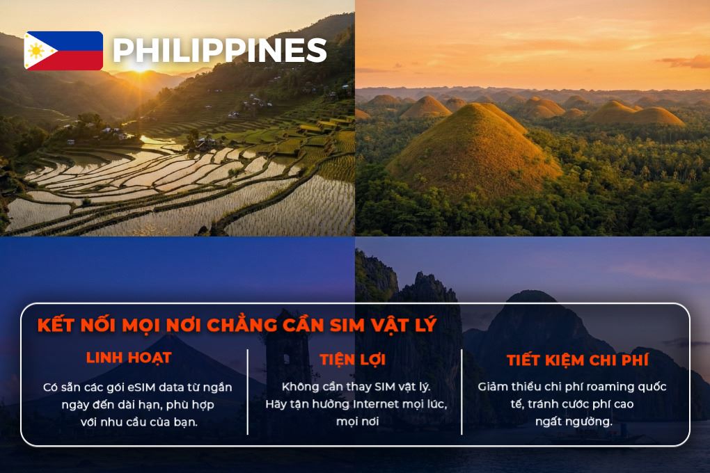 eSIM du lịch Bluecom Philippines 3GB/5 Ngày