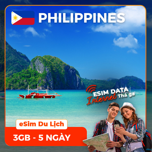 eSIM du lịch Bluecom Philippines 3GB/5 Ngày