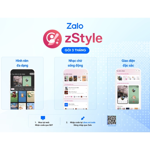 Mã code ZALO zStyle 3T_3 tháng