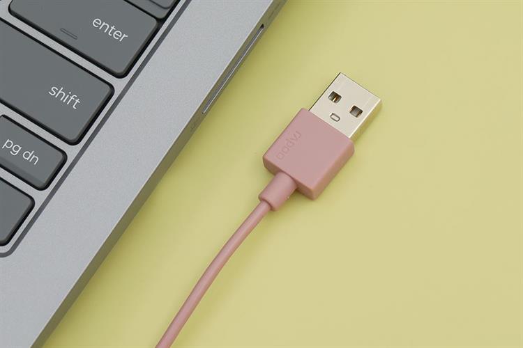 Chuột Có dây Silent Rapoo N1200 Màu Hồng