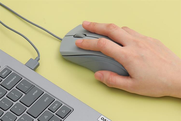 Chuột Có dây Silent Rapoo N1200 Màu Trắng - Xám