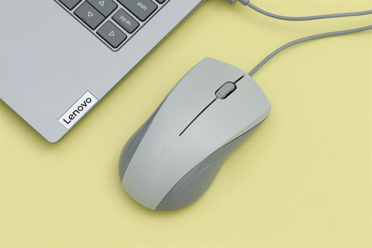 Chuột Có dây Silent Rapoo N1200 Màu Trắng - Xám