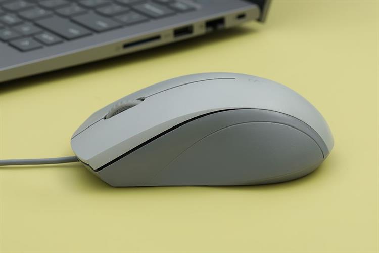 Chuột Có dây Silent Rapoo N1200 Màu Trắng - Xám
