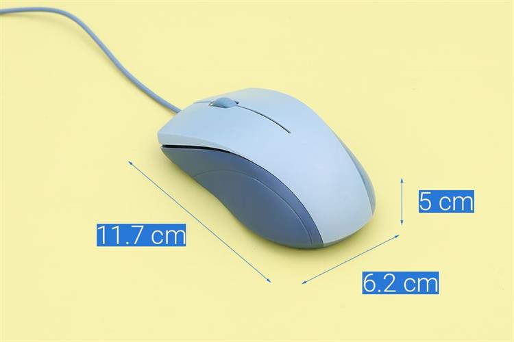 Chuột Có dây Silent Rapoo N1200 Màu Xanh Dương