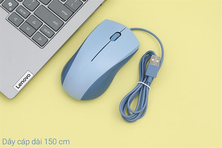 Chuột Có dây Silent Rapoo N1200 Màu Xanh Dương