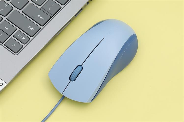 Chuột Có dây Silent Rapoo N1200 Màu Xanh Dương