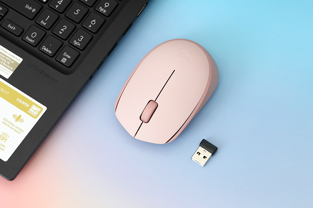 Chuột Không dây Logitech M171 Màu Hồng