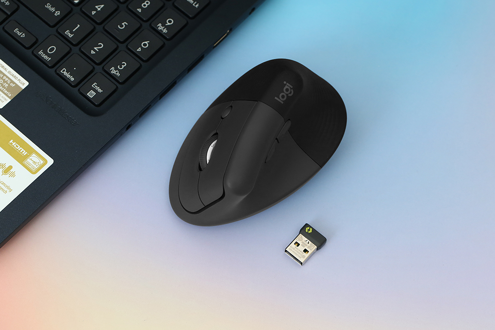 Chuột Bluetooth Logitech Lift Vertical Màu Đen