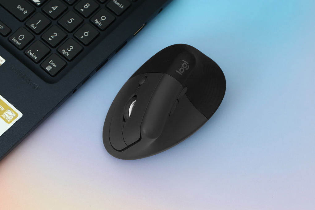 Chuột Bluetooth Logitech Lift Vertical Màu Đen