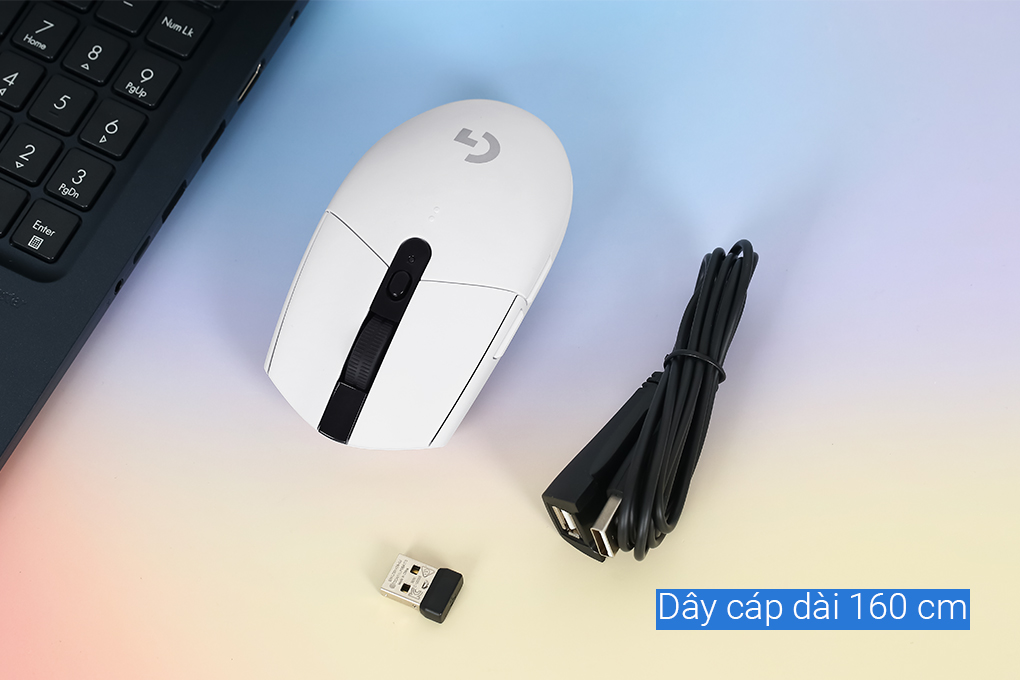 Chuột Không dây Gaming Logitech G304 Màu Trắng