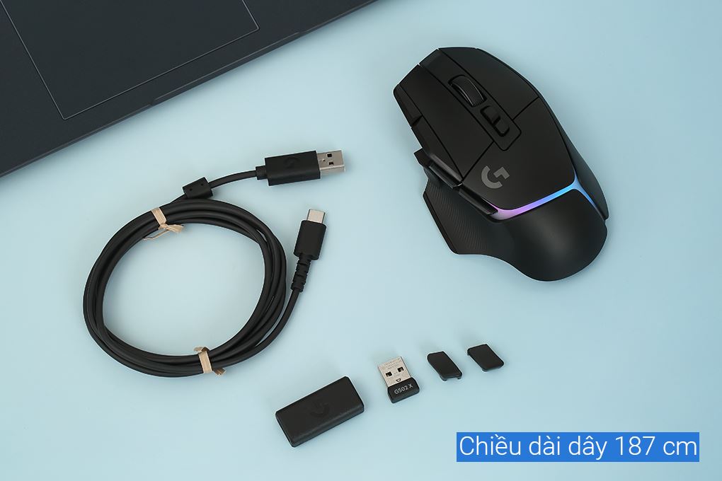 Chuột sạc Không dây Gaming Logitech G502 X Plus Lightspeed Màu Đen