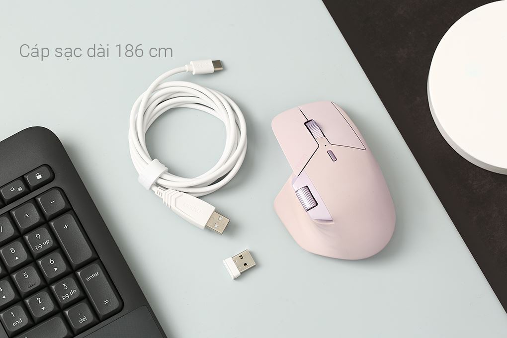 Chuột sạc Bluetooth Rapoo MT760 Mini - 4