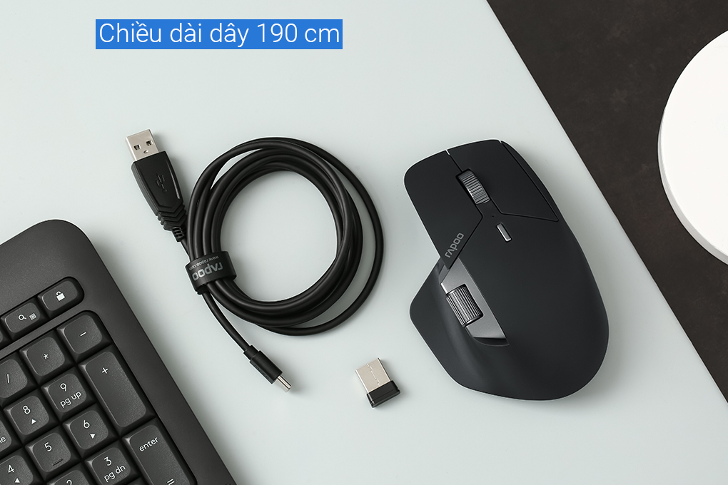 Chuột sạc Bluetooth Rapoo MT760 - 5