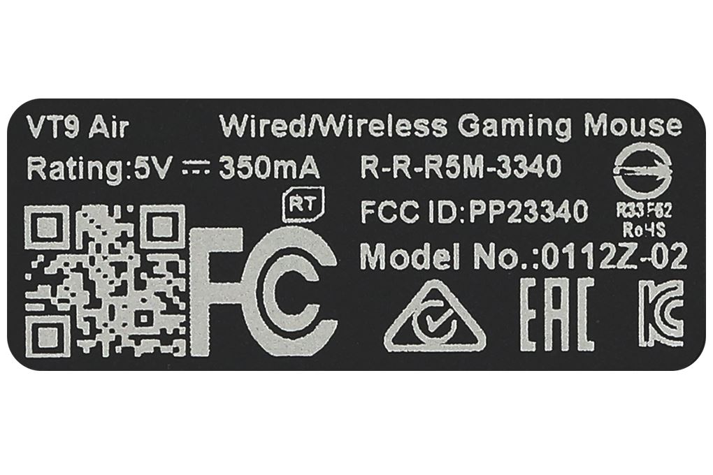 Chuột sạc Không dây Gaming Rapoo VT9 Air Màu Trắng - Tím
