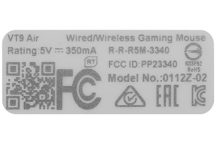 Chuột sạc Không dây Gaming Rapoo VT9 Air Màu Xanh Dương