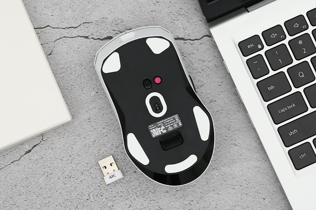 Chuột sạc Không dây Gaming Rapoo VT9 Air Màu Trắng - Tím