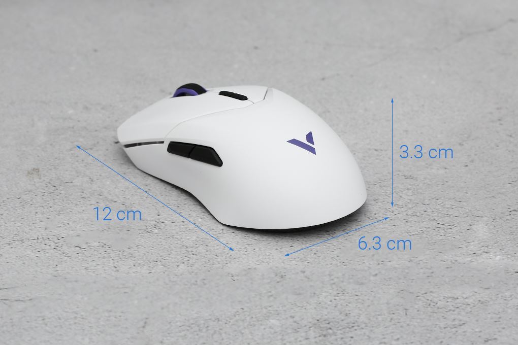 Chuột sạc Không dây Gaming Rapoo VT9 Air Màu Trắng - Tím
