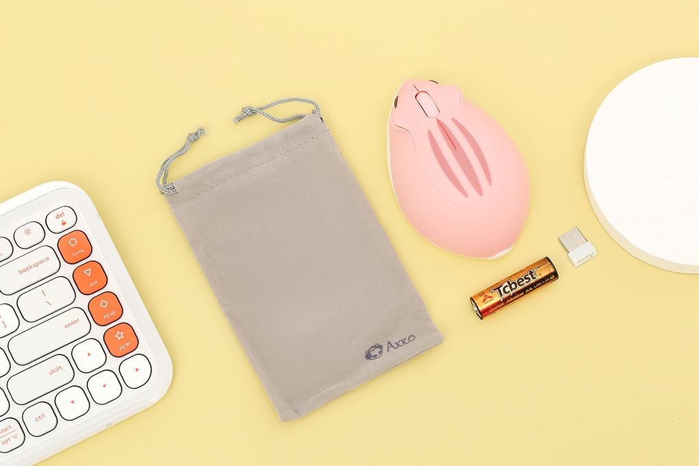 Chuột Không Dây Akko Hamster Plus Màu Hồng