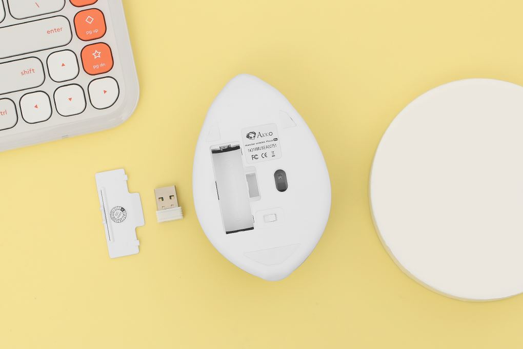 Chuột Không Dây Akko Hamster Plus Màu Xám