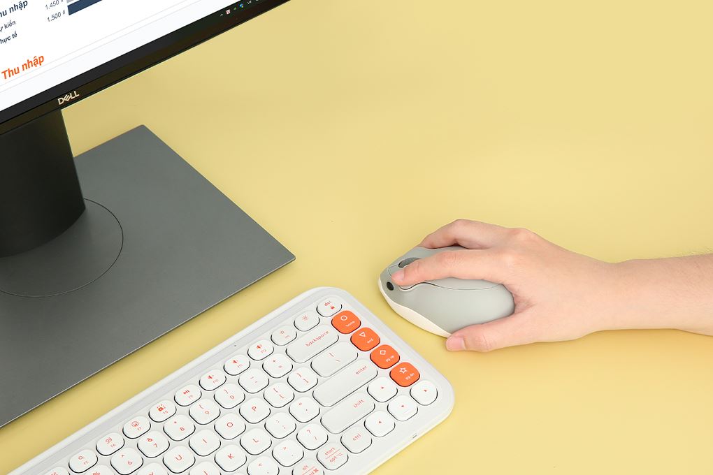 Chuột Không Dây Akko Hamster Plus Màu Xám