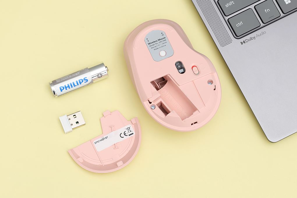 Chuột Bluetooth Philips SPK7448 Màu Hồng