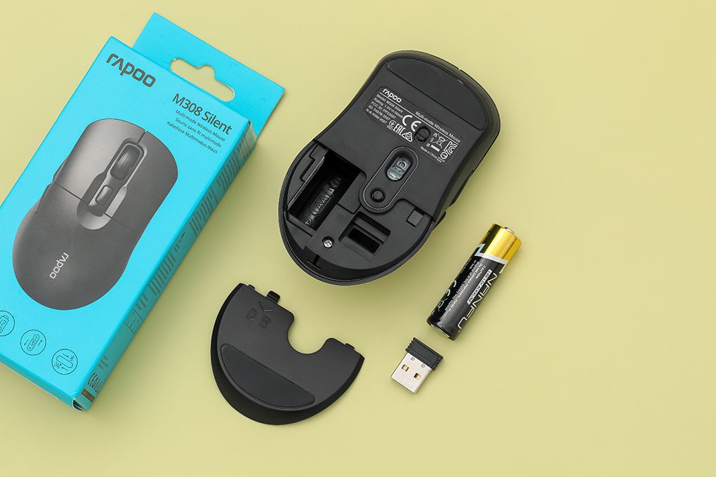 Chuột Bluetooth Silent Rapoo B2W Màu Đen