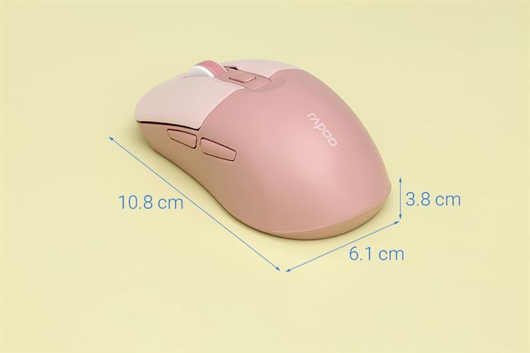 Chuột Bluetooth Silent Rapoo B2W Màu Hồng