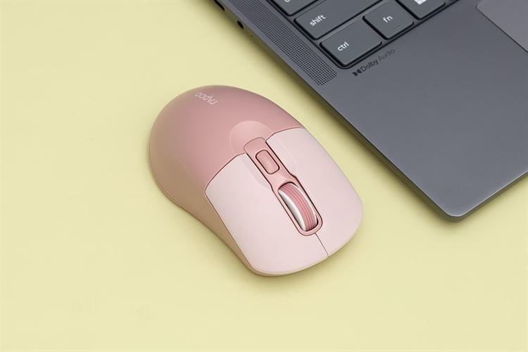 Chuột Bluetooth Silent Rapoo B2W Màu Hồng