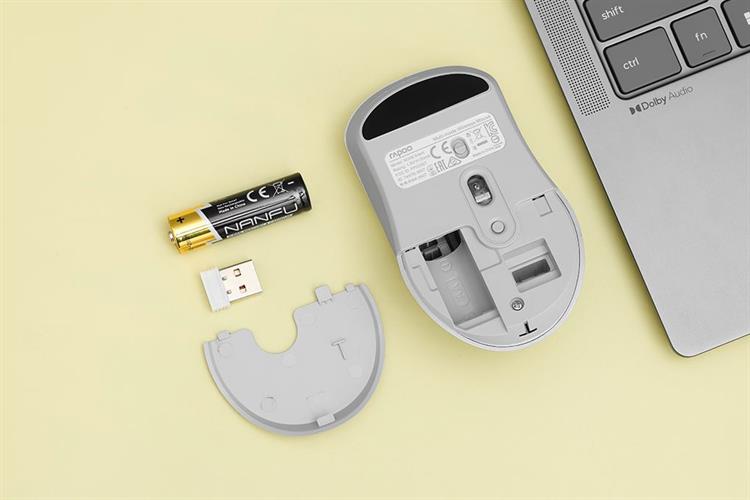 Chuột Bluetooth Silent Rapoo B2W Màu Xám