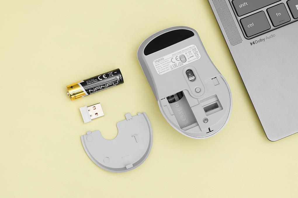 Chuột Bluetooth Silent Rapoo B2W Màu Xám
