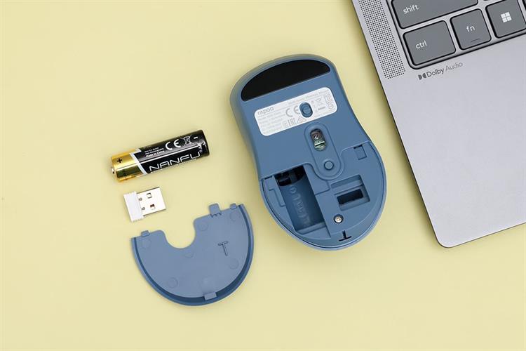 Chuột Bluetooth Silent Rapoo B2W Màu Xanh Dương