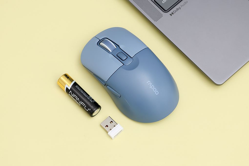 Chuột Bluetooth Silent Rapoo B2W Màu Xanh Dương