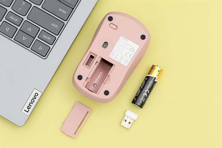 Chuột Không Dây Silent Rapoo B1S Màu Hồng